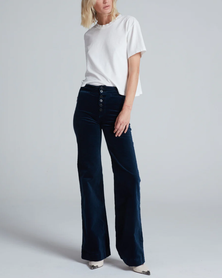 Brighton Velvet Pant | Navy