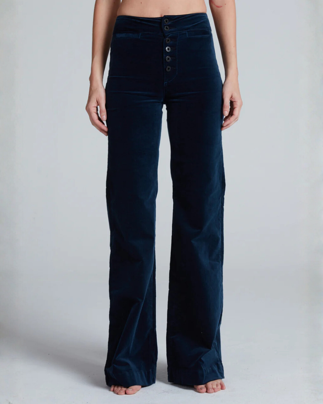 Brighton Velvet Pant | Navy