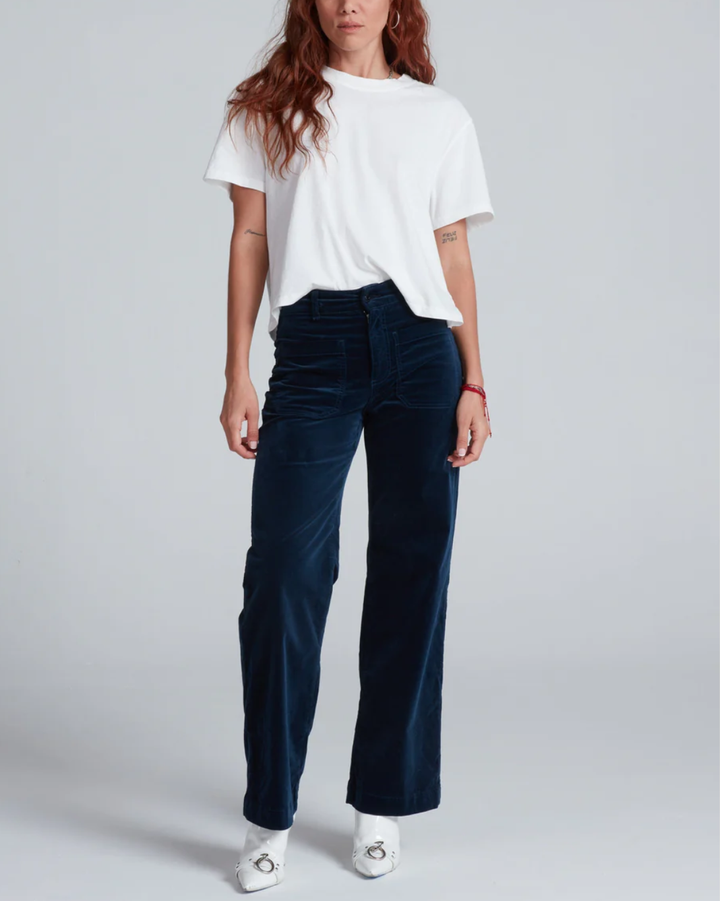 Sailor Velvet Pant | Navy