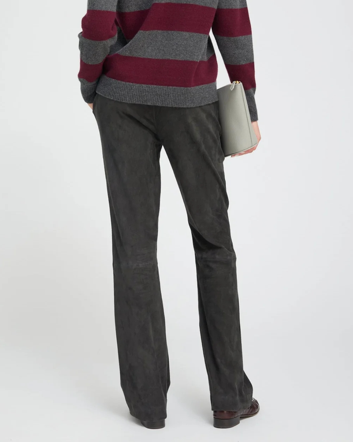 Straight Leg Drawstring Pant | Charcoal