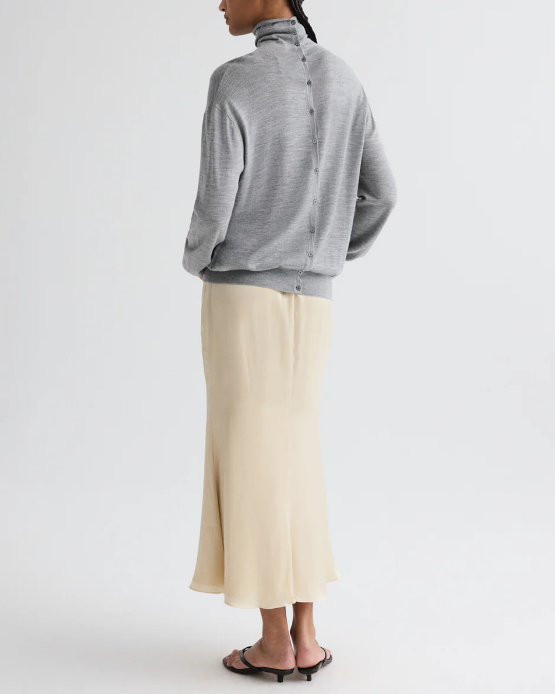 At Last Midi Skirt | Parchment