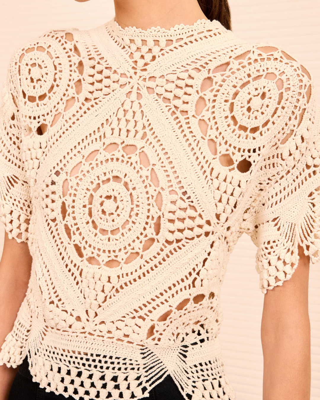 Maddalena Crochet Top | Cowrie