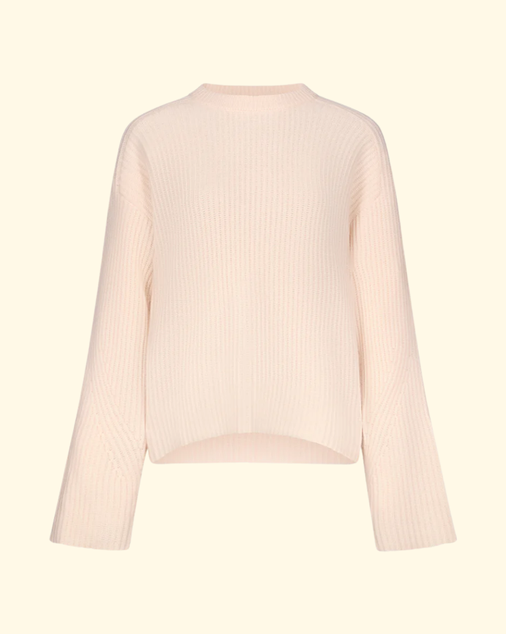 Axel Ribbed Sweater | Light Pink