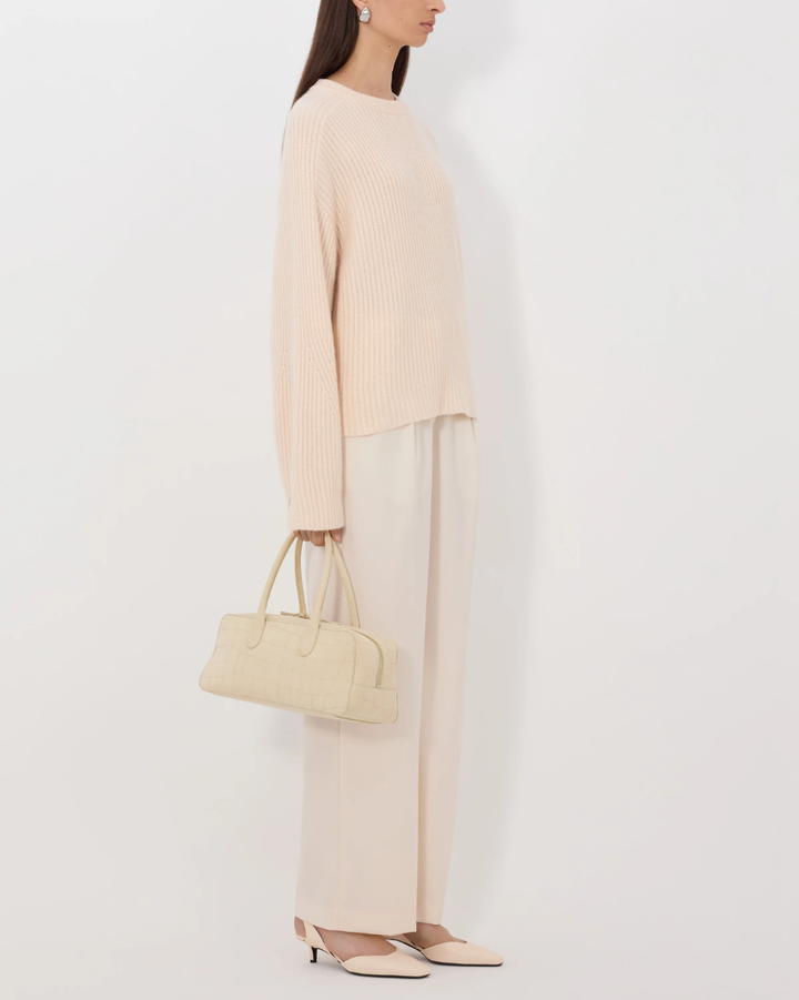 Axel Ribbed Sweater | Light Pink