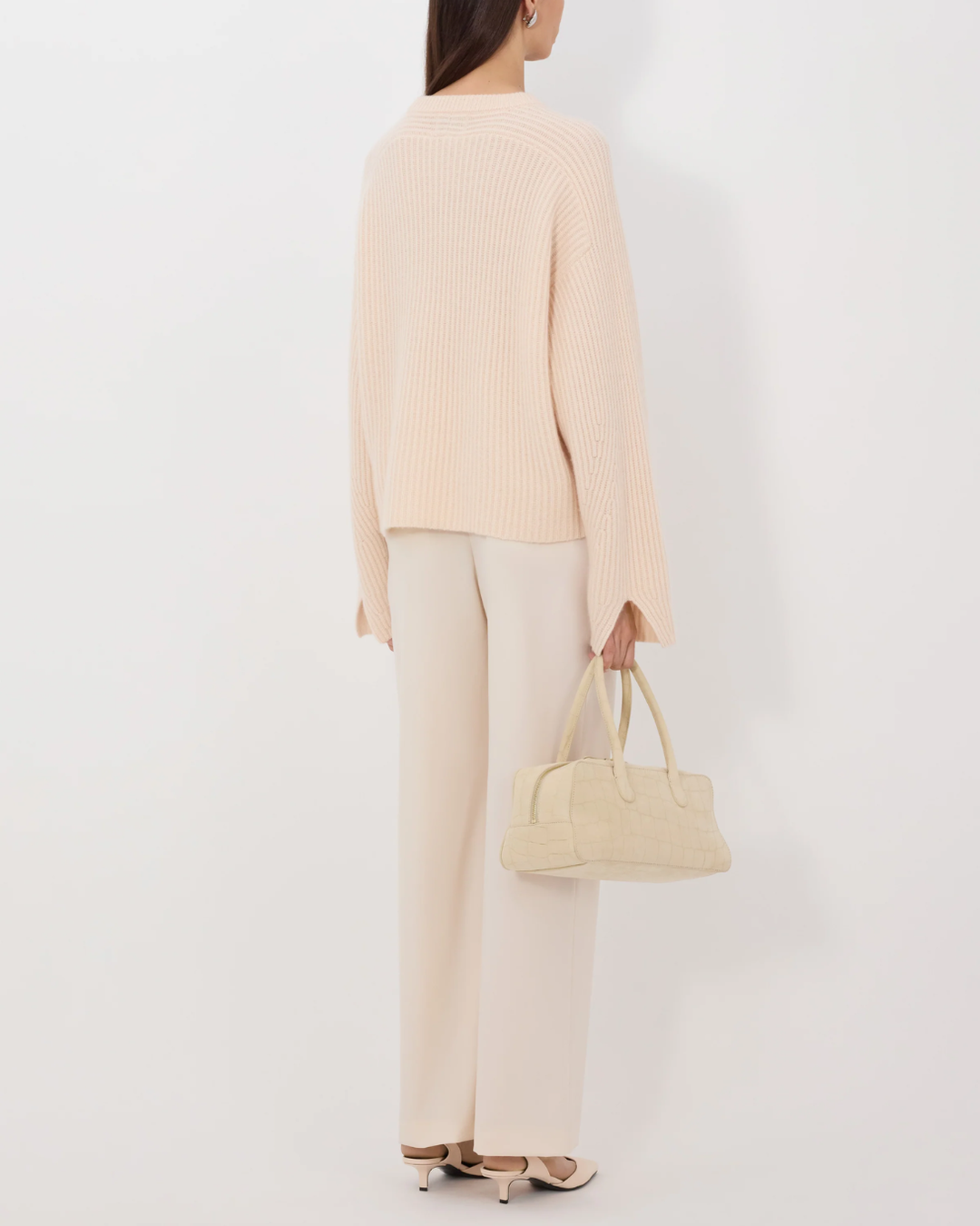 Axel Ribbed Sweater | Light Pink