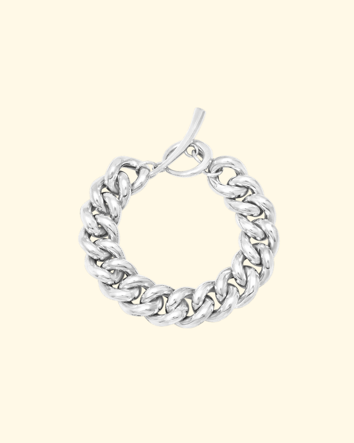 Full Palma Bracelet With Tusk Clasp | Sterling Silver
