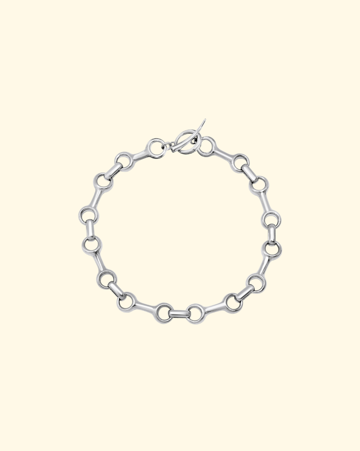 25mm Double Beam Chain Bracelet | Sterling Silver