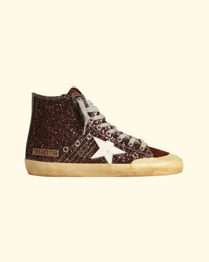 Francy Penstar Glitter Upper Suede | Coffee