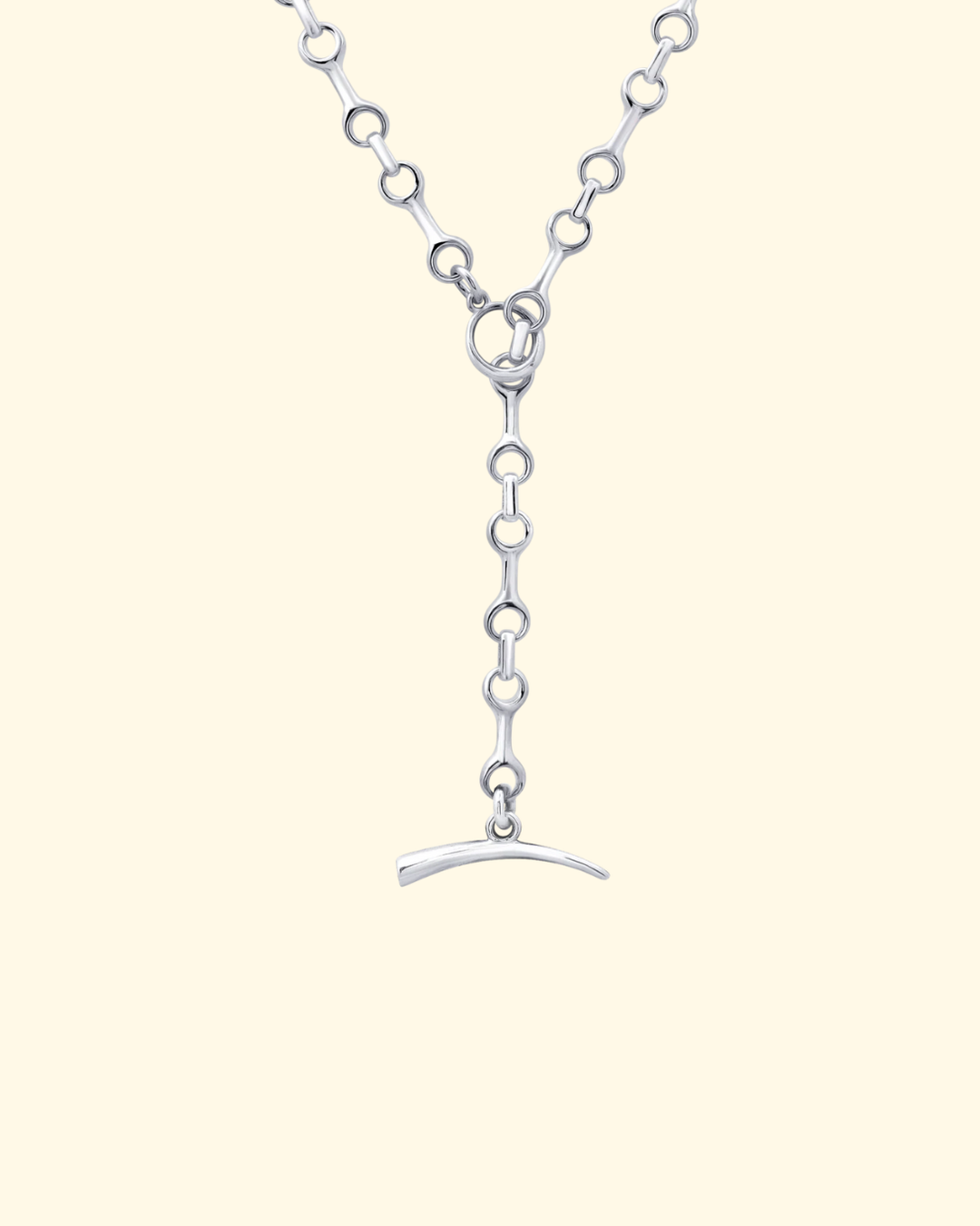 15mm Mini Double Beam Chain Necklace | Sterling Silver