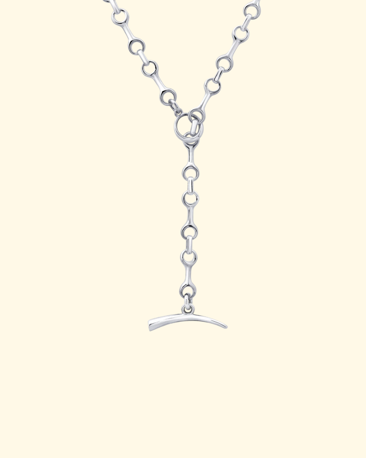 15mm Mini Double Beam Chain Necklace | Sterling Silver