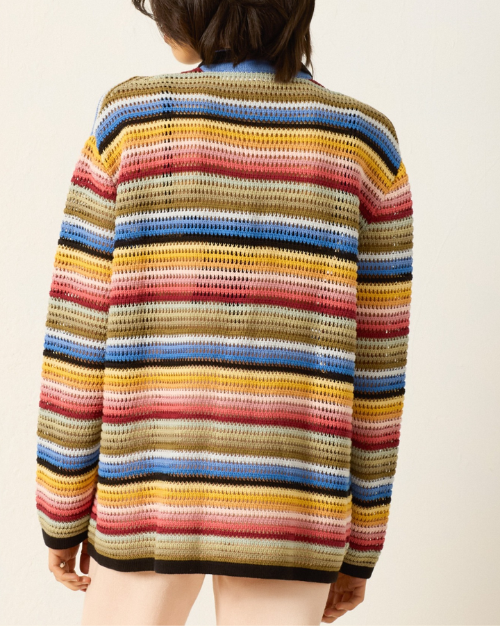 Emery Ombre Crochet Top | Multi