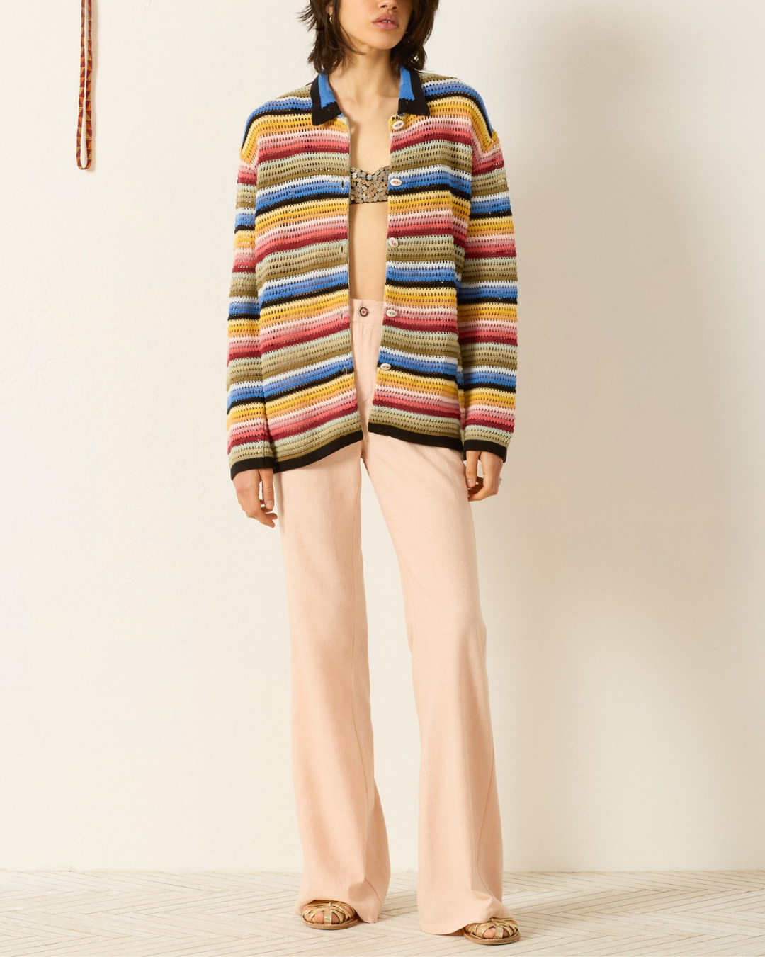 Emery Ombre Crochet Top | Multi