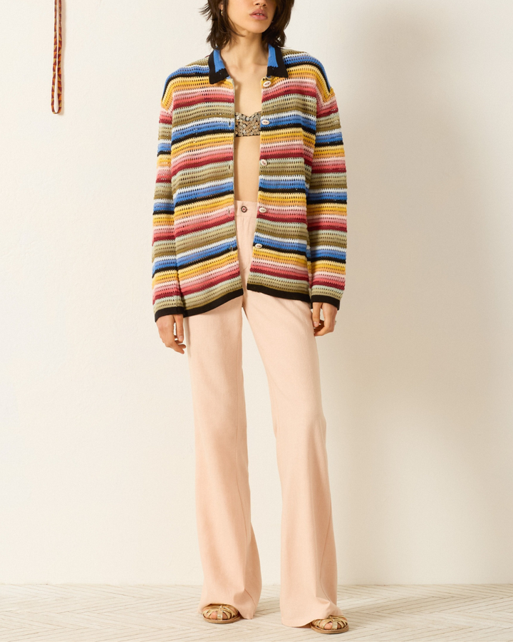 Emery Ombre Crochet Top | Multi