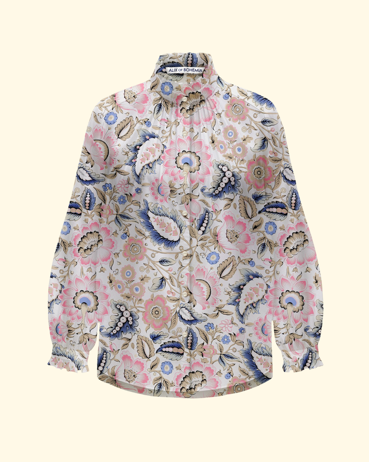 Poet Melon Bloom Blouse | Off-White