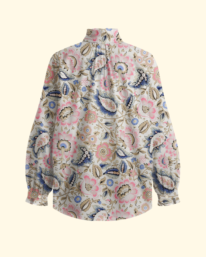 Poet Melon Bloom Blouse | Off-White