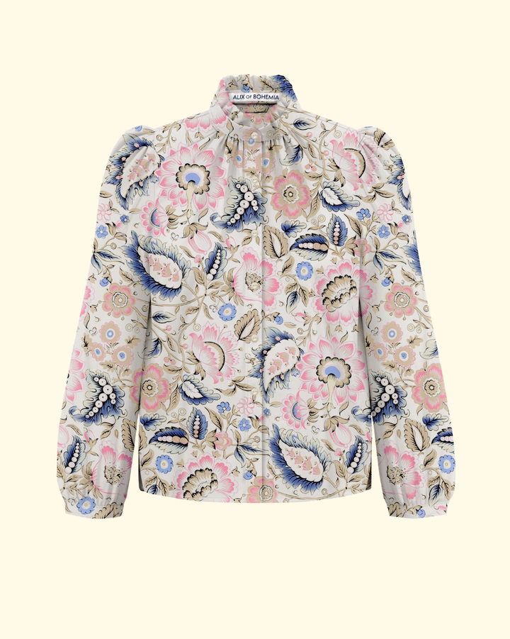 Annabel Melon Bloom Shirt | Off-White