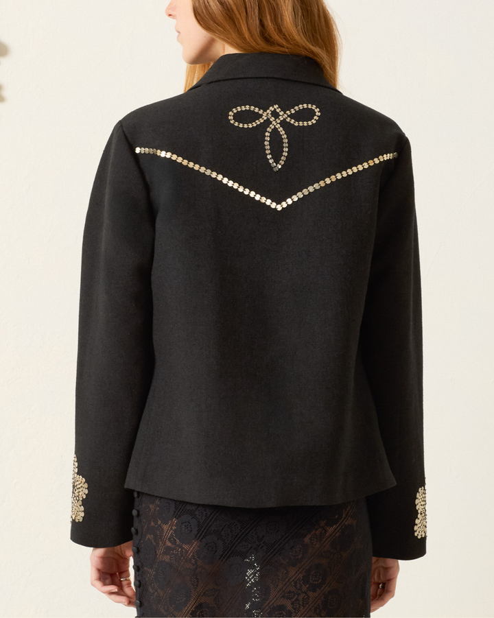 Francis Lovebird Coin Jacket | Black