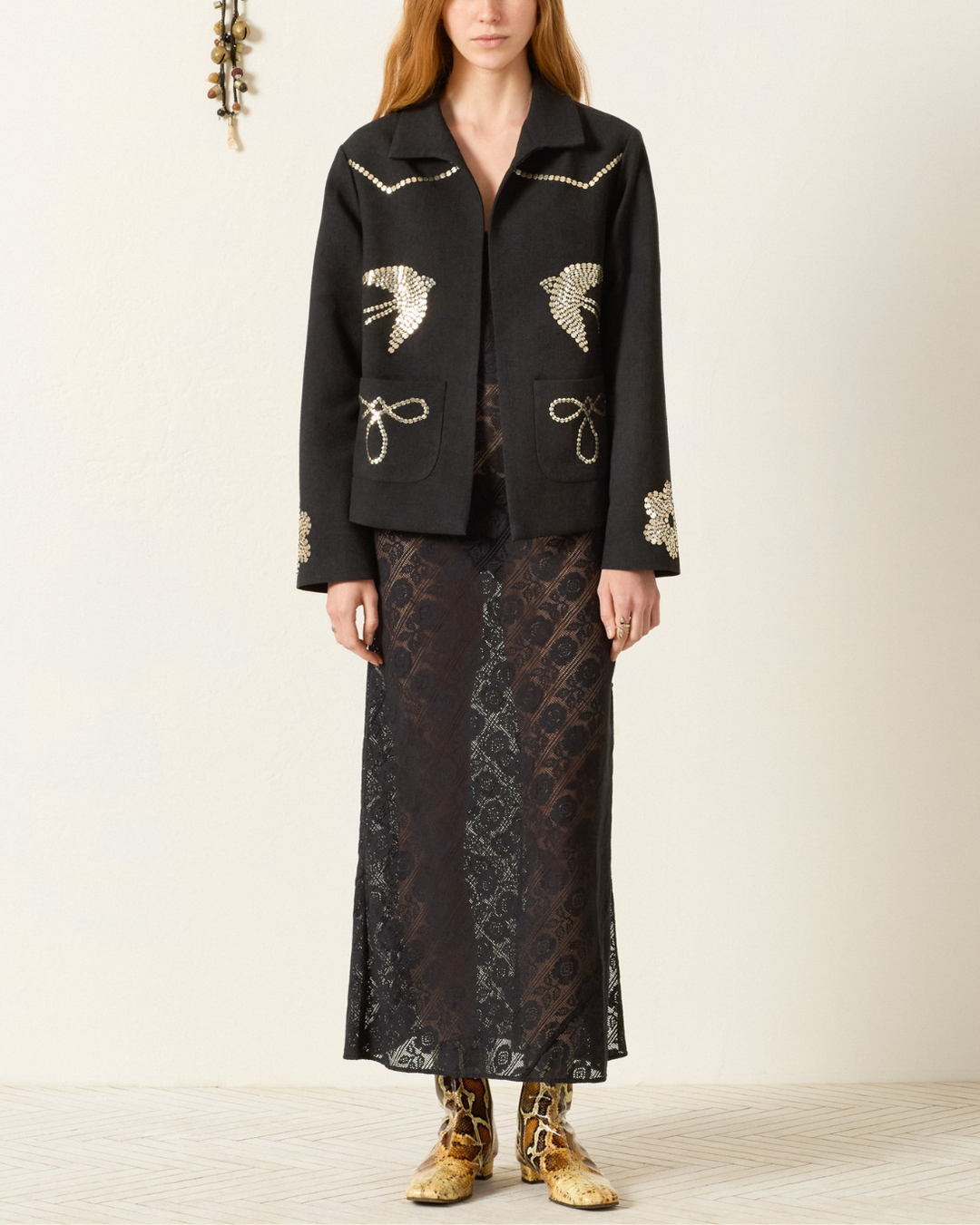 Francis Lovebird Coin Jacket | Black