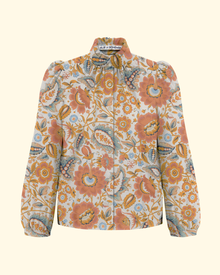 Annabel Topaz Flower Shirt | Off-White