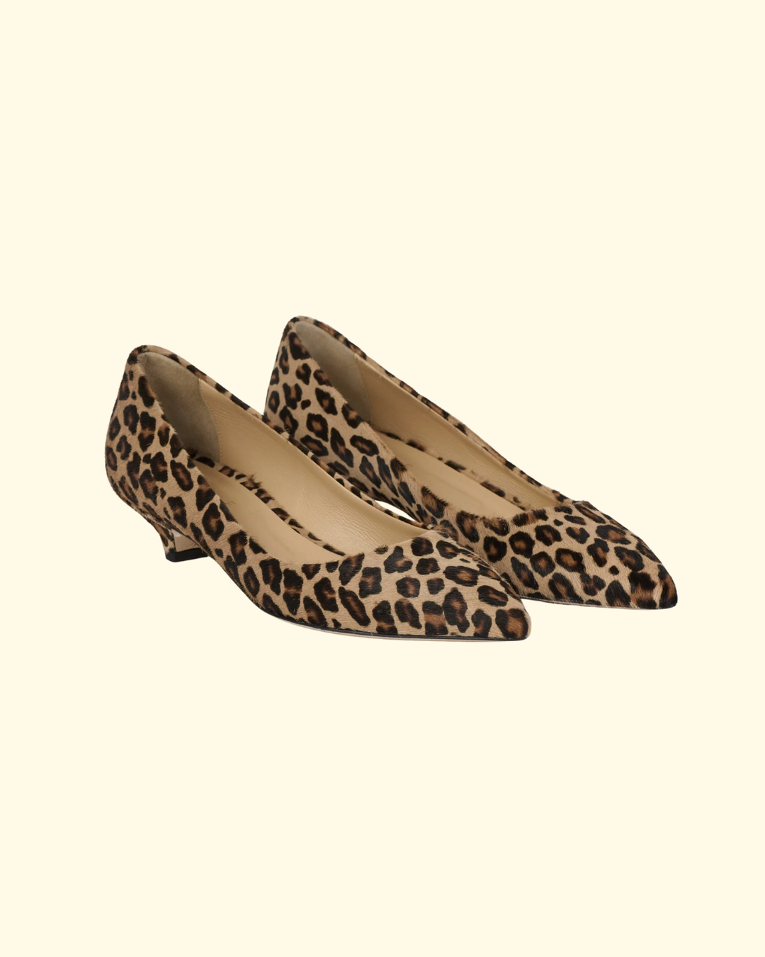 Kitty Point Heel | Leopard Ponyhair