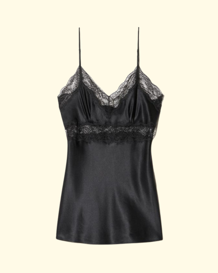 Felicie Lace Cami Top | Black