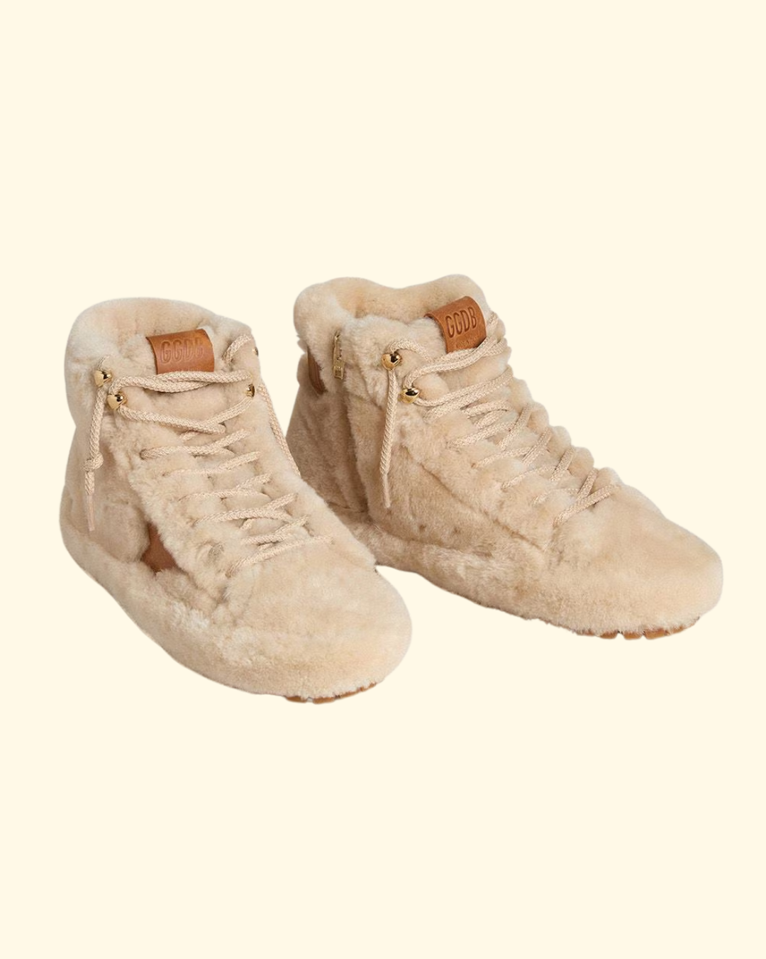 Francy Shearling Upper And Lining Leather Star | Beige/Brown
