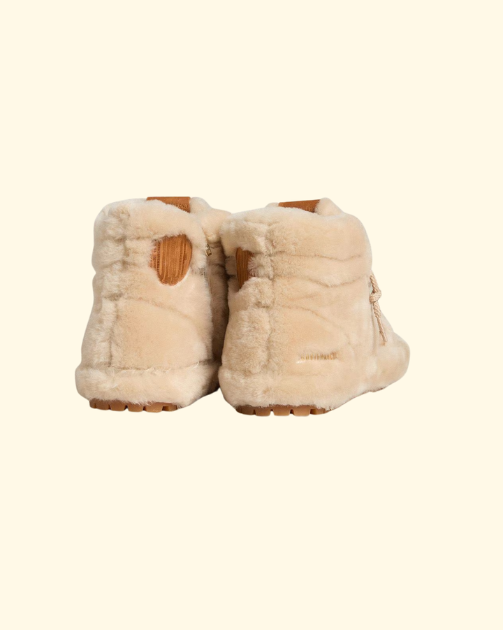 Francy Shearling Upper And Lining Leather Star | Beige/Brown