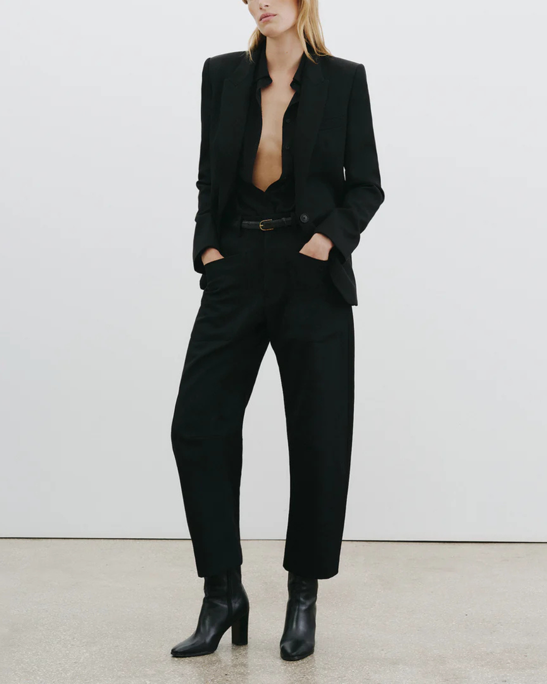 Shon Wool Pant | Black