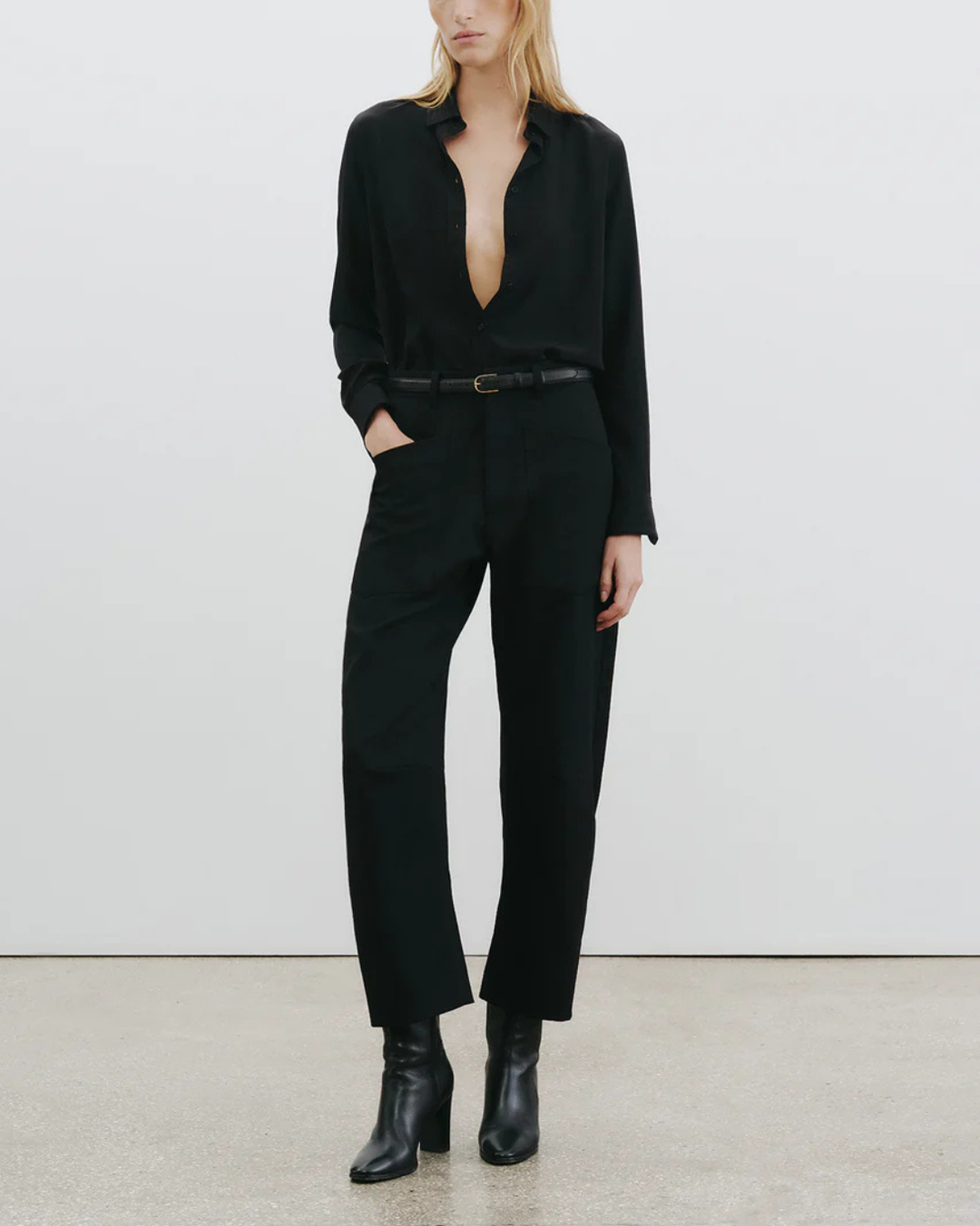 Shon Wool Pant | Black