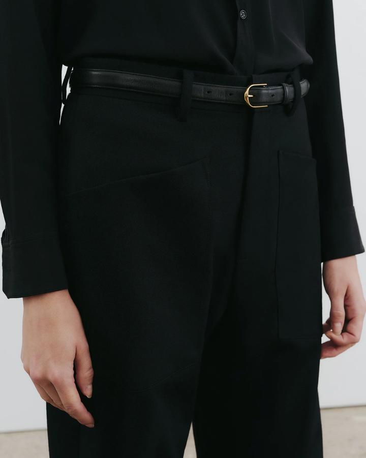 Shon Wool Pant | Black