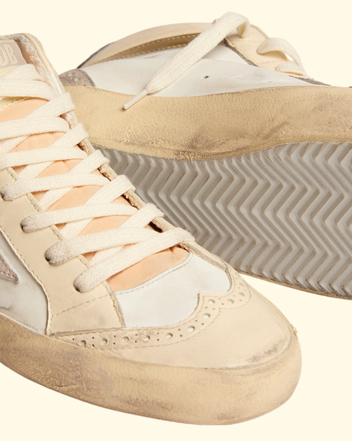 Mid Star Mirror Wave | White/Ivory/Light Lilac