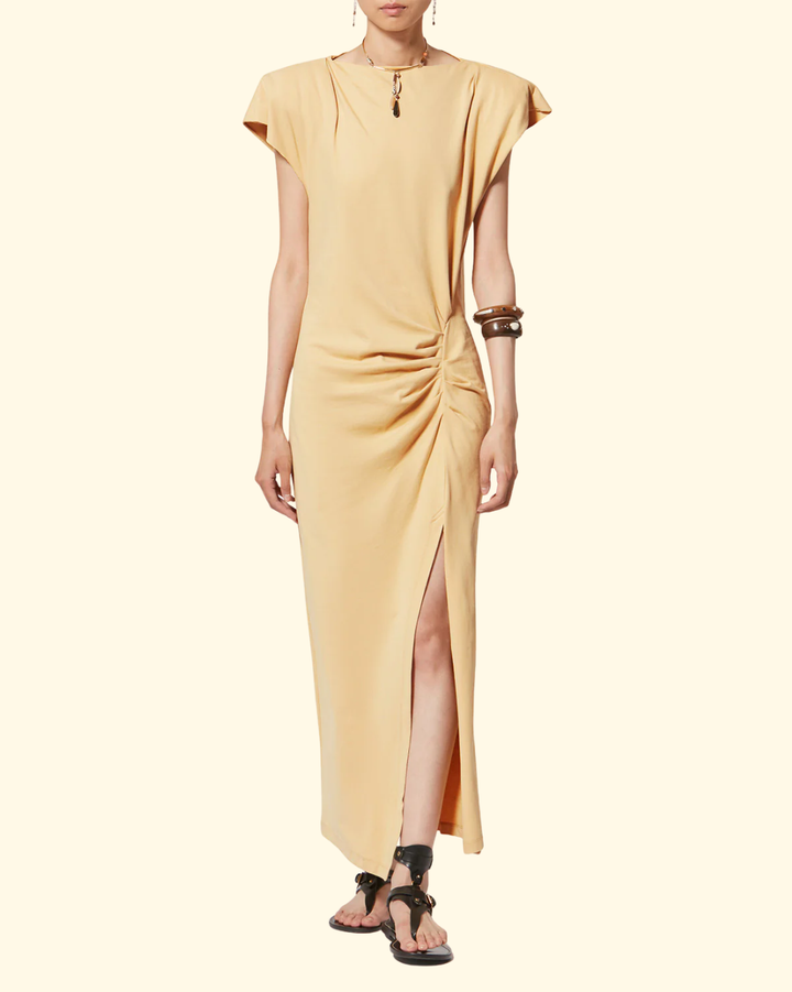 Nadela Dress | Dusky Yellow