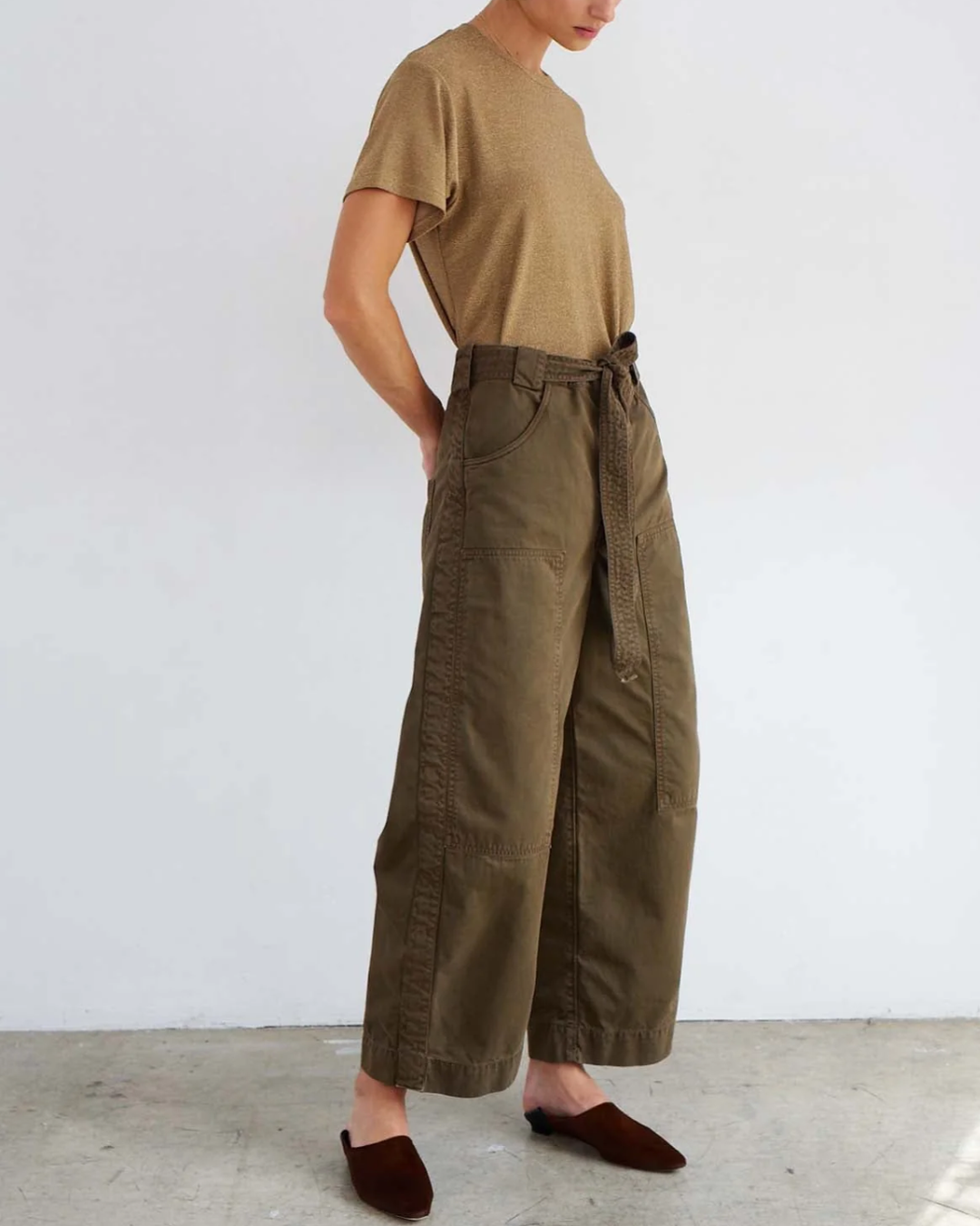 The Chameleon Tee | Gold Lame