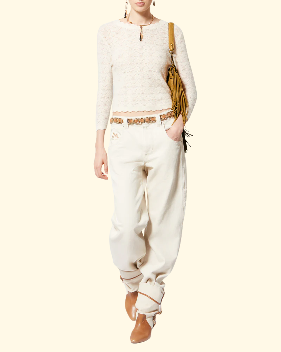 Oskan Soft Zip | Saffron Fringe