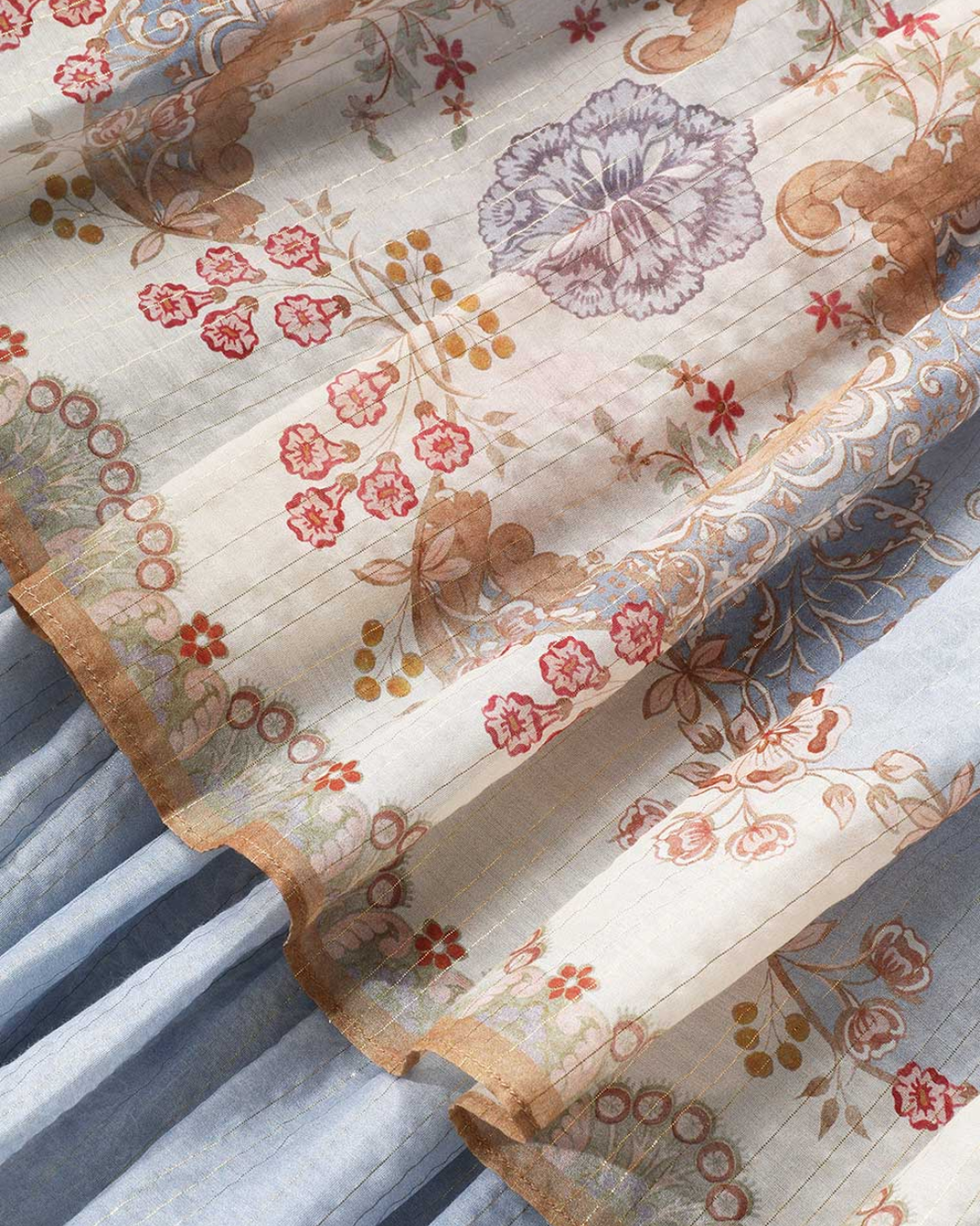 Daylight Tiered Maxi Dress | Wallpaper Floral Denim