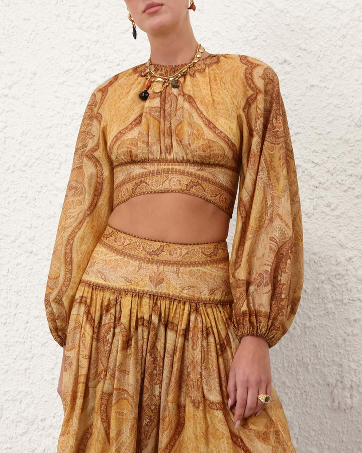 Wanderlust Bodice | Tapestry Mustard
