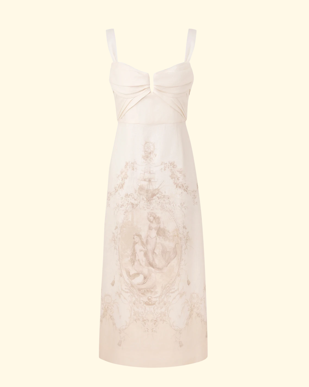 Drape Midi Dress | Mermaid Toile Wrightsmb Drape Midi Dress | Mermaid Toile Wrightsmb