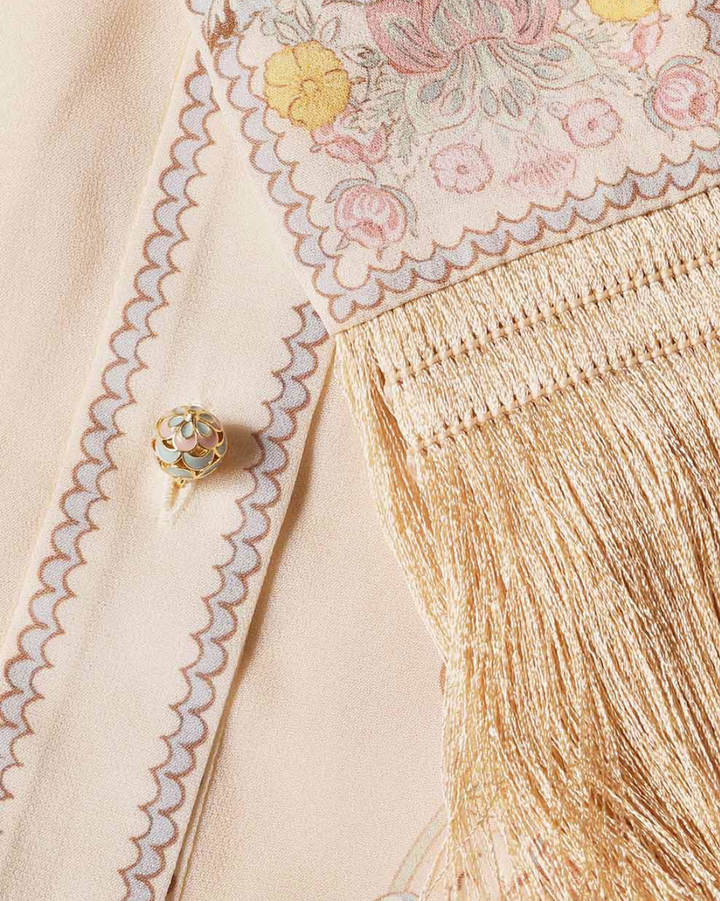 Rebellion Pussybow Shirt Dress | Pink Floral