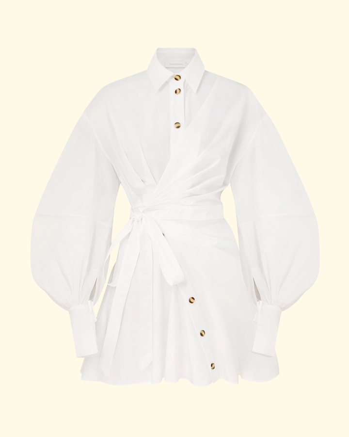 Rebellion Poplin Mini Dress | Ivory
