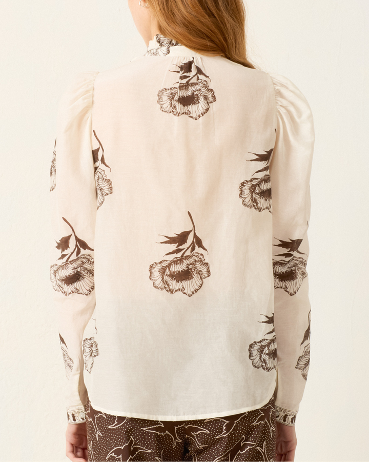 Artemis Obsidian Poppy Shirt | Off White