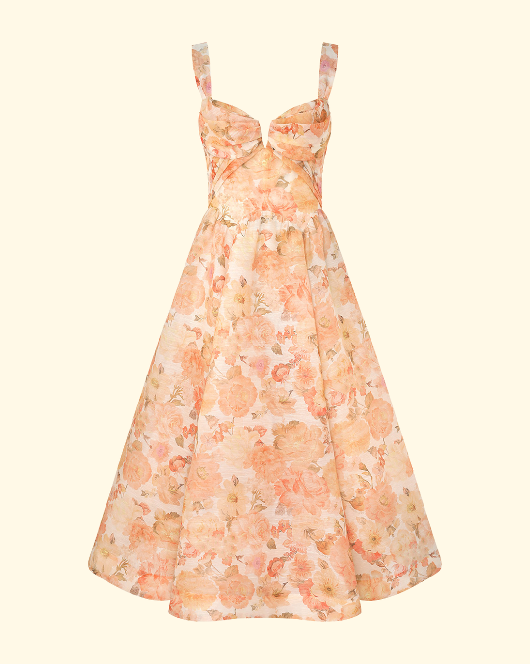 Rebellion Drape Midi Dress | Golden Bloom Wright's Rebellion Drape Midi Dress | Golden Bloom Wright's
