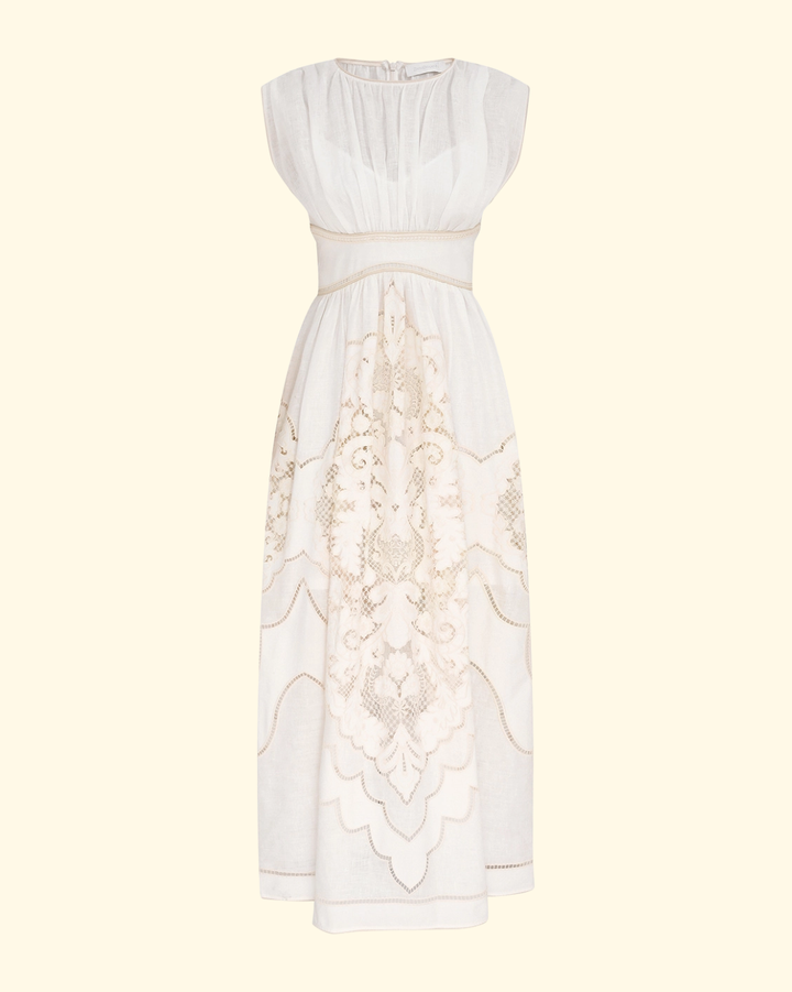 Daylight Waisted Dress | Cream
