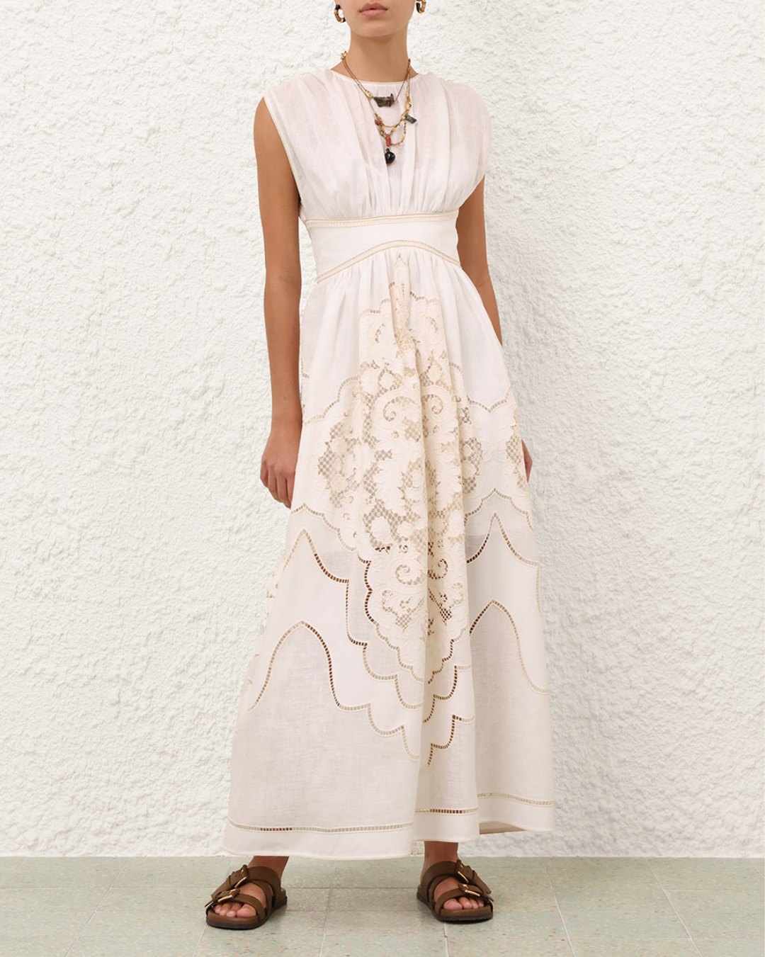 Daylight Waisted Dress | Cream