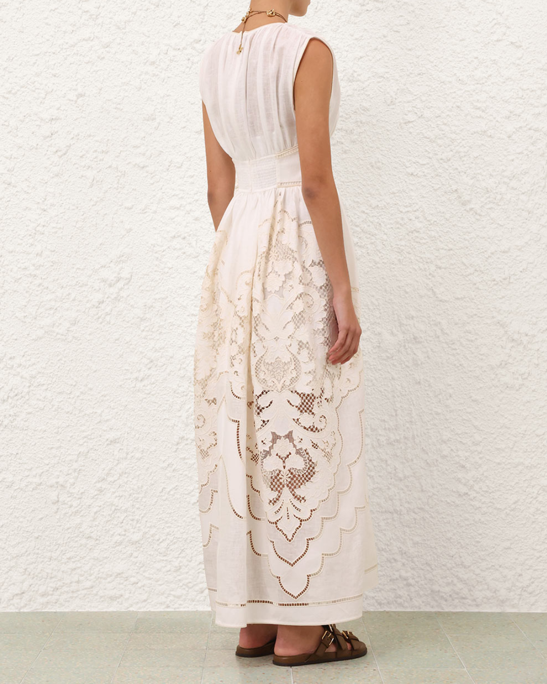 Daylight Waisted Dress | Cream