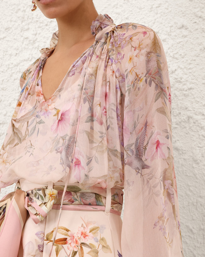 Rebellion Billow Blouse | Cream Aviary