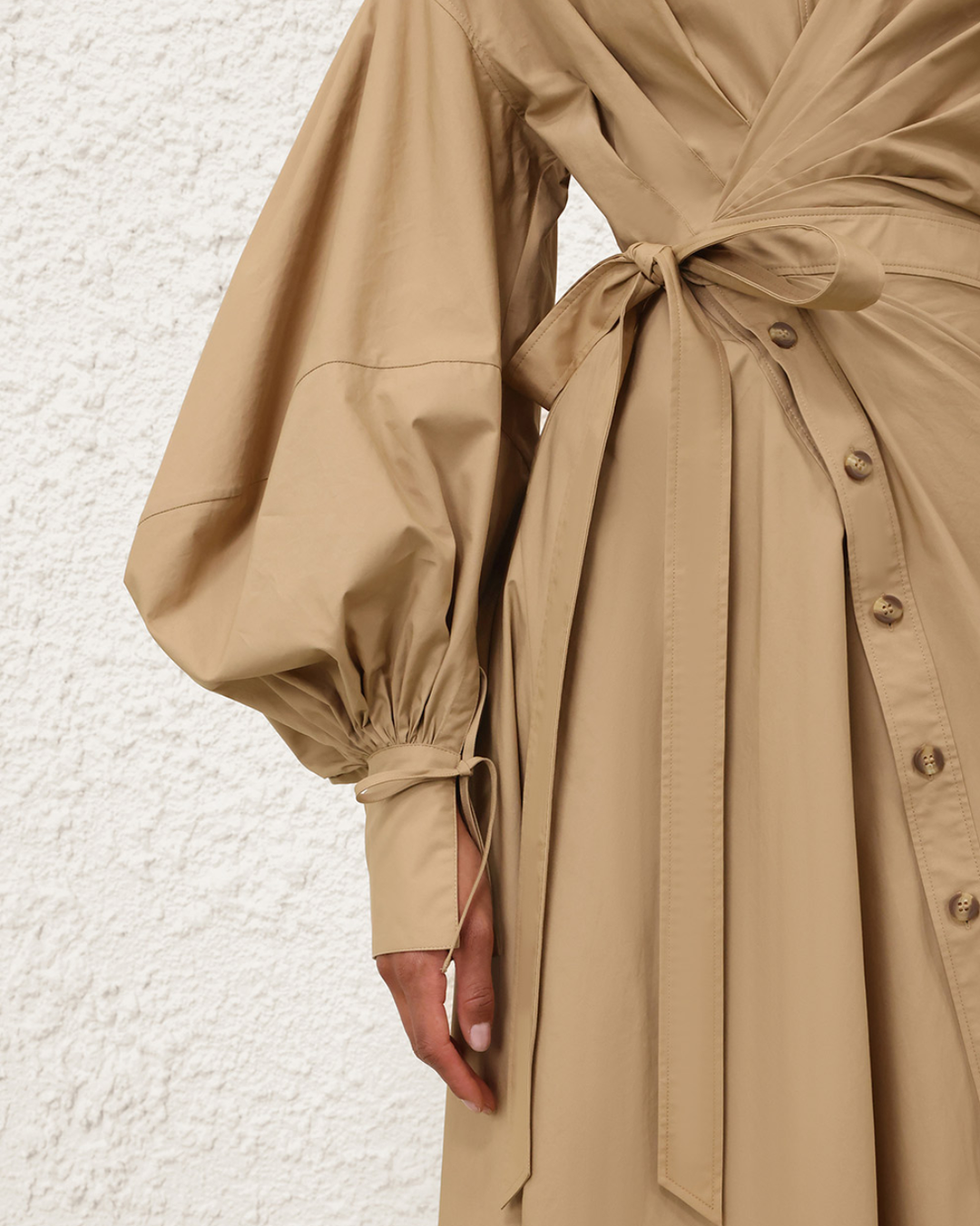 Rebellion Poplin Midi Dress | Olive