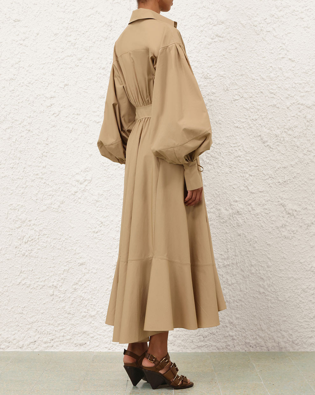 Rebellion Poplin Midi Dress | Olive