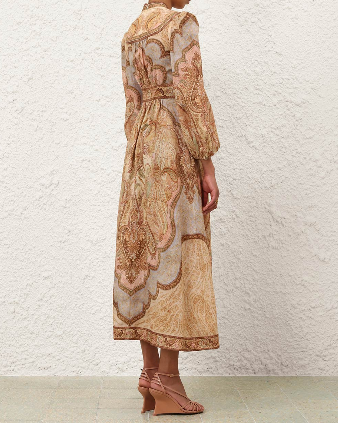 Wanderlust Plunge Midi Dress | Tapestry