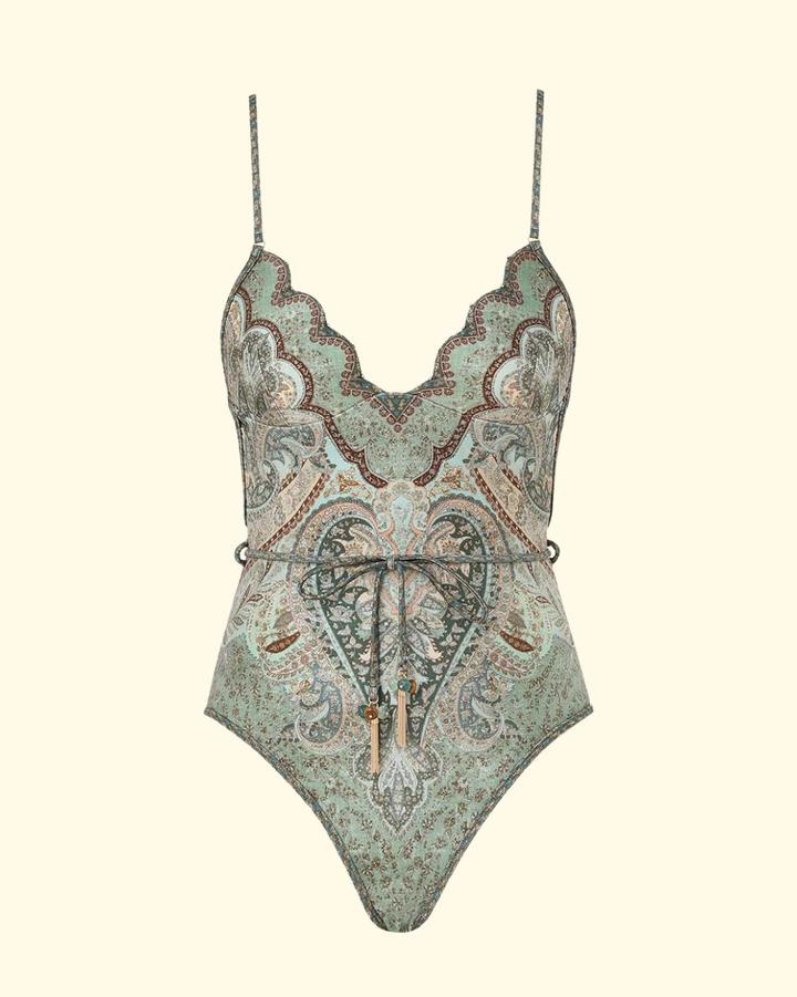 Wanderlust Scallop 1PC | Tapestry Teal