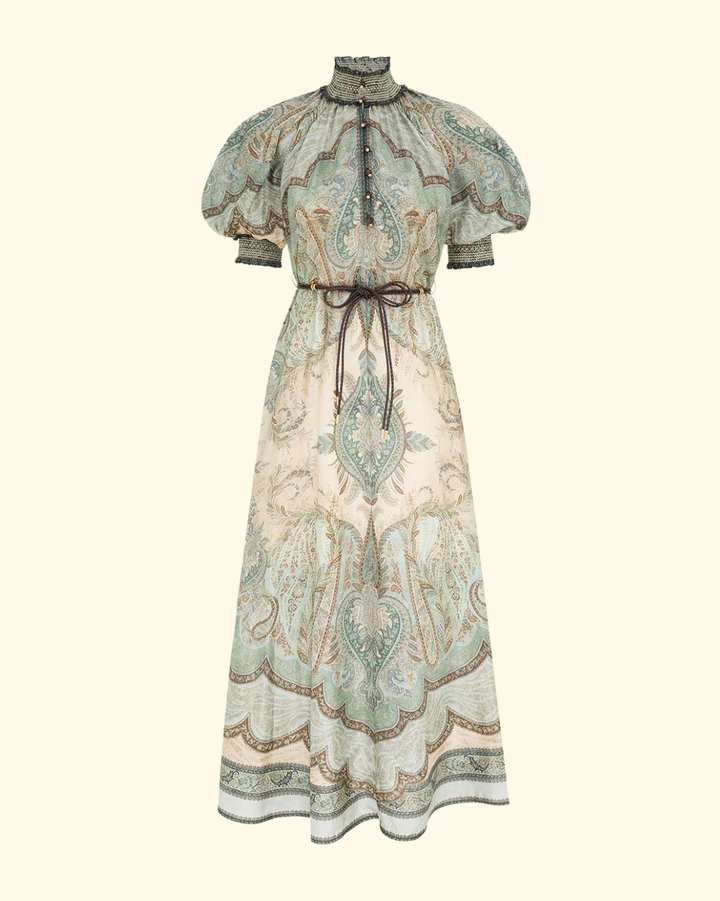 Wanderlust Billow Dress | Tapestry Teal